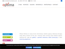 Tablet Screenshot of optima-reklama.com